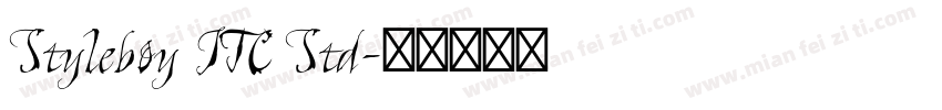 Styleboy ITC Std字体转换